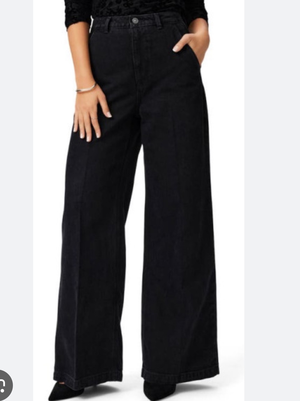Paige Wide Leg Harper Jean in Dark Amethyst Size 29